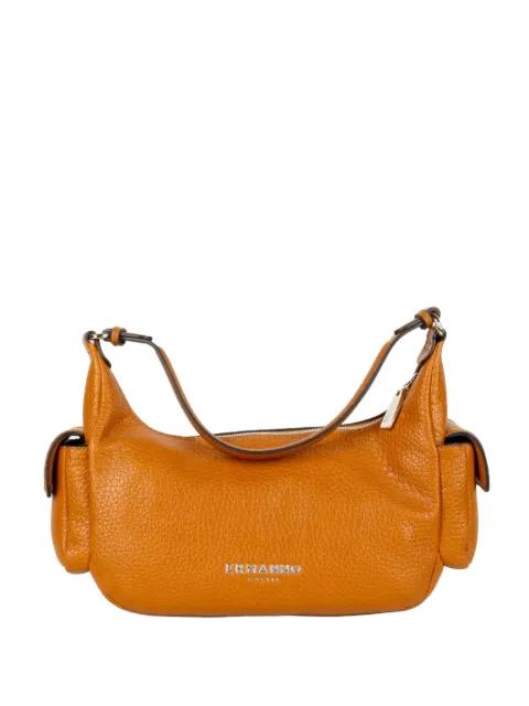 multi-pocket grained leather shoulder bag by ERMANNO FIRENZE