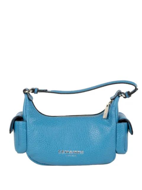 multi-pocket grained leather shoulder bag by ERMANNO FIRENZE