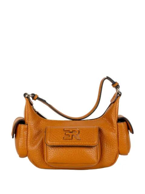 multi-pocket grained leather shoulder bag by ERMANNO FIRENZE