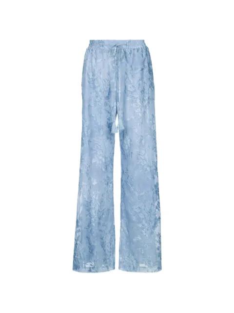patterned-jacquard trousers by ERMANNO FIRENZE
