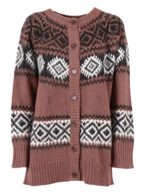 rhombus-patterned cardigan by ERMANNO FIRENZE