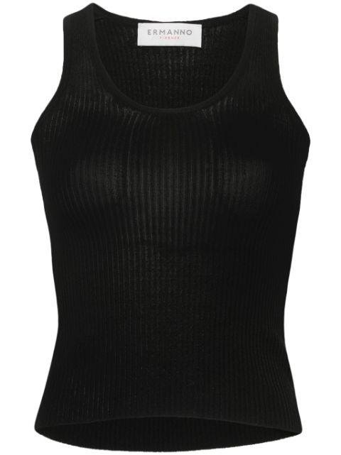 ribbed-knit tank top by ERMANNO FIRENZE
