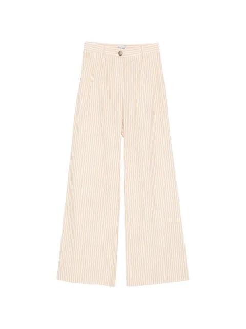 striped wide-leg trousers by ERMANNO FIRENZE