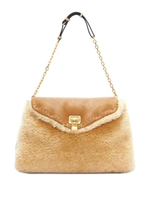Joy shearling chain shoulder bag by ERMANNO SCERVINO