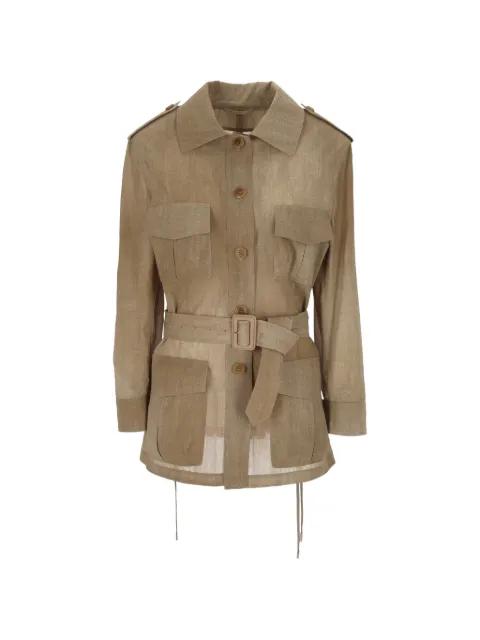 belted shirt jacket by ERMANNO SCERVINO