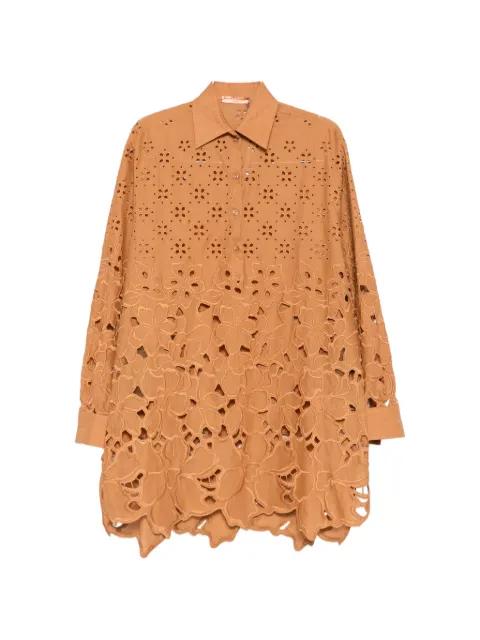 broderie-anglaise mini dress by ERMANNO SCERVINO