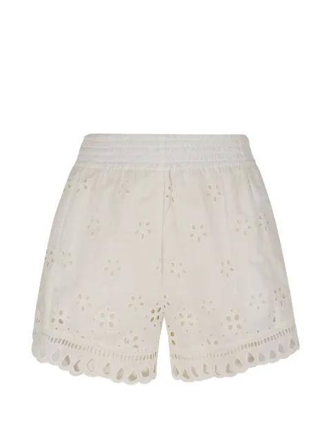 broderie-anglaise scalloped-hem shorts by ERMANNO SCERVINO