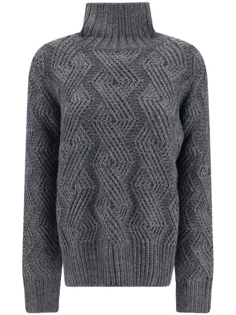 cable-knit jumper by ERMANNO SCERVINO