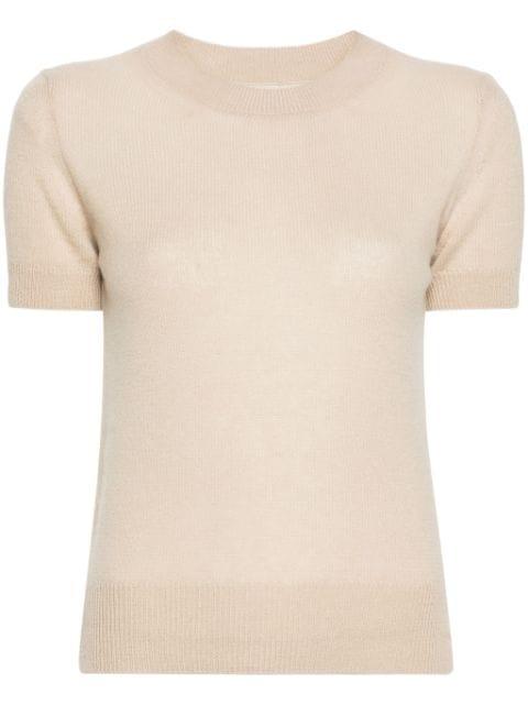 crew-neck cashmere top by ERMANNO SCERVINO