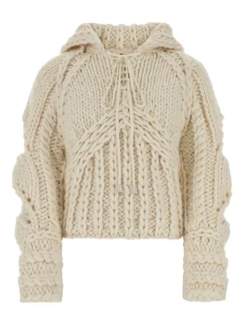 crochet-knit sweater by ERMANNO SCERVINO