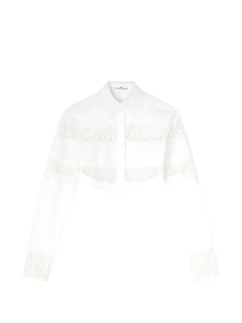 cropped lace-detail shirt by ERMANNO SCERVINO