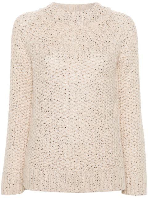 crystal-embellished jumper by ERMANNO SCERVINO
