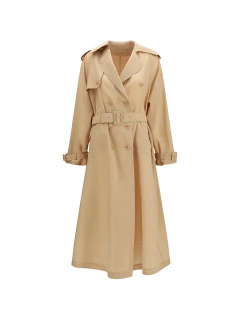 double-breasted belted trench coat by ERMANNO SCERVINO