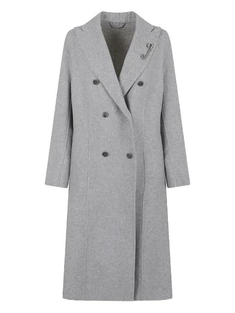 double-breasted pin coat by ERMANNO SCERVINO