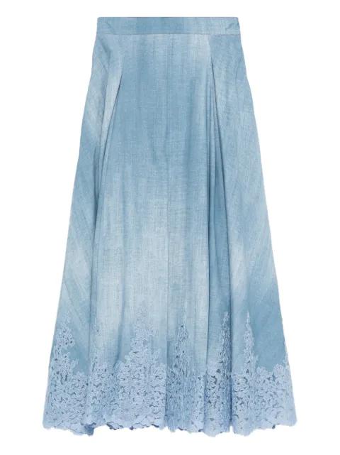 embroidered long skirt by ERMANNO SCERVINO