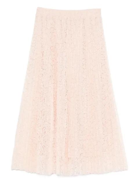 embroidered midi pleated skirt by ERMANNO SCERVINO