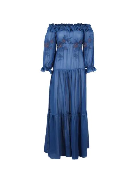 embroidered ruffled dress by ERMANNO SCERVINO