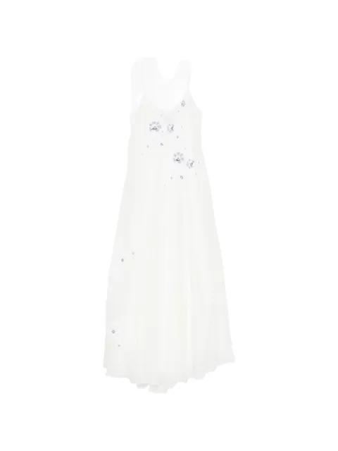 embroidered slip maxi dress by ERMANNO SCERVINO