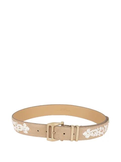 embroidered suede belt by ERMANNO SCERVINO