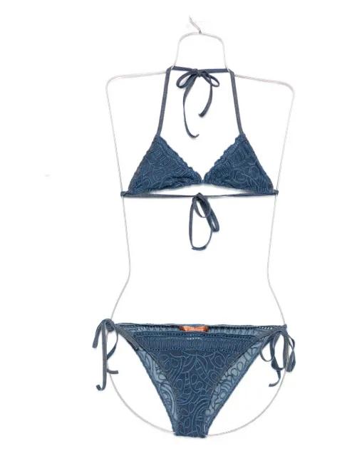 embroidered triangle bikini by ERMANNO SCERVINO