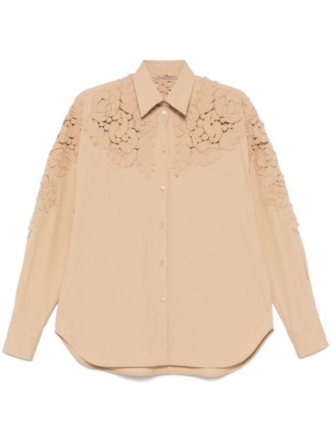 floral-appliqué shirt by ERMANNO SCERVINO