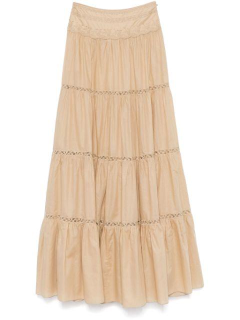 floral-embroidered maxi skirt by ERMANNO SCERVINO