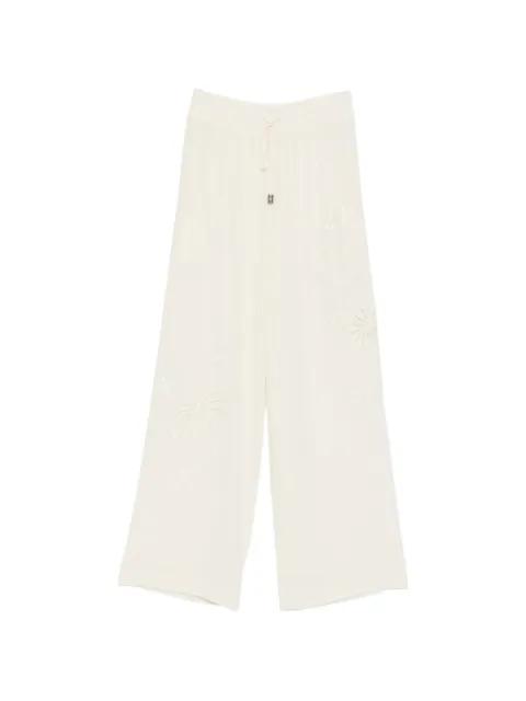 floral-embroidered trousers by ERMANNO SCERVINO