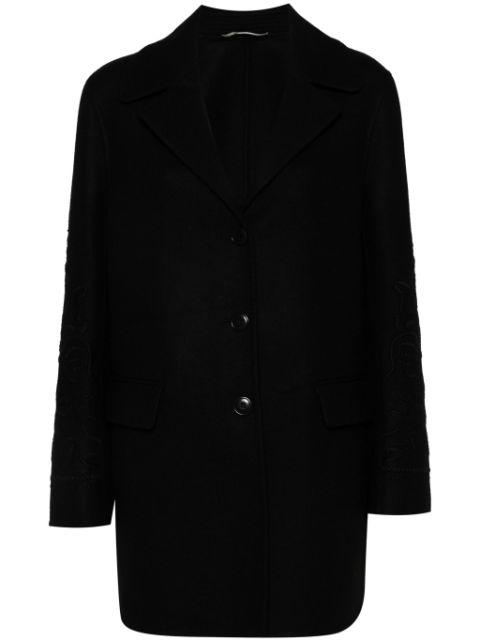 floral embroidery coat by ERMANNO SCERVINO