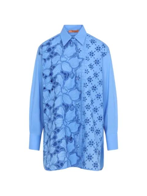 floral-lace embroidered shirt by ERMANNO SCERVINO