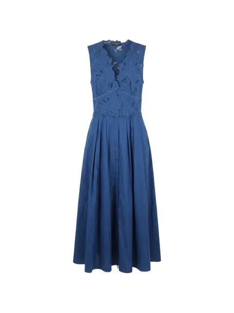 floral-lace midi dress by ERMANNO SCERVINO