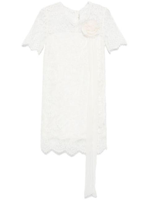 floral-lace mini dress by ERMANNO SCERVINO