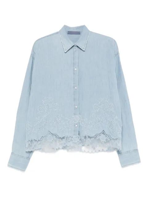 floral lace shirt by ERMANNO SCERVINO