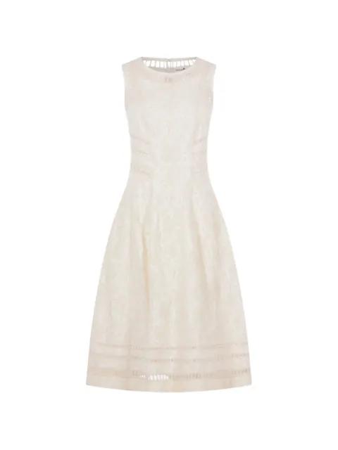 floral panelled dress by ERMANNO SCERVINO