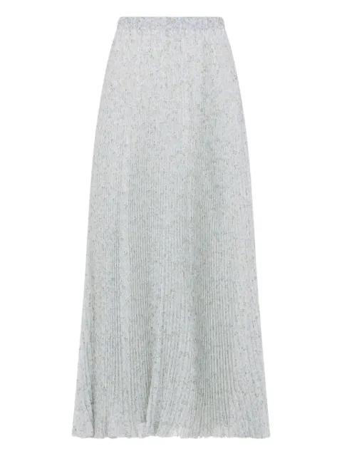 floral-pattern pleated midi skirt by ERMANNO SCERVINO