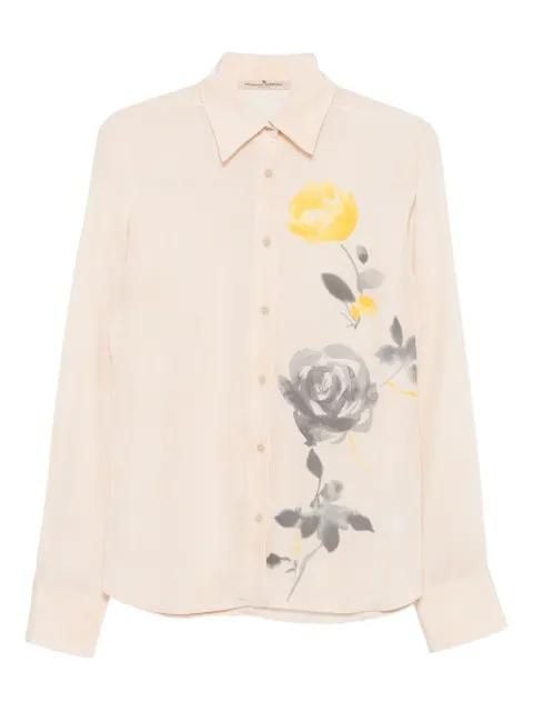 floral-print silk shirt by ERMANNO SCERVINO