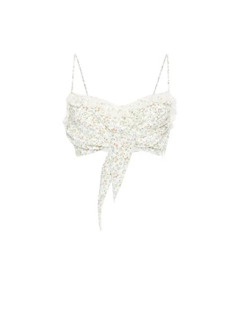 floral ruffled top by ERMANNO SCERVINO