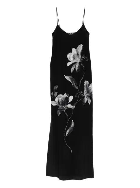 floral silk maxi dress by ERMANNO SCERVINO