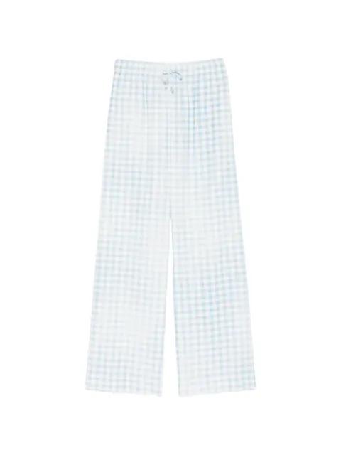 gingham-pattern drawstring trousers by ERMANNO SCERVINO