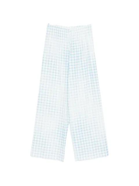 gingham-pattern trousers by ERMANNO SCERVINO