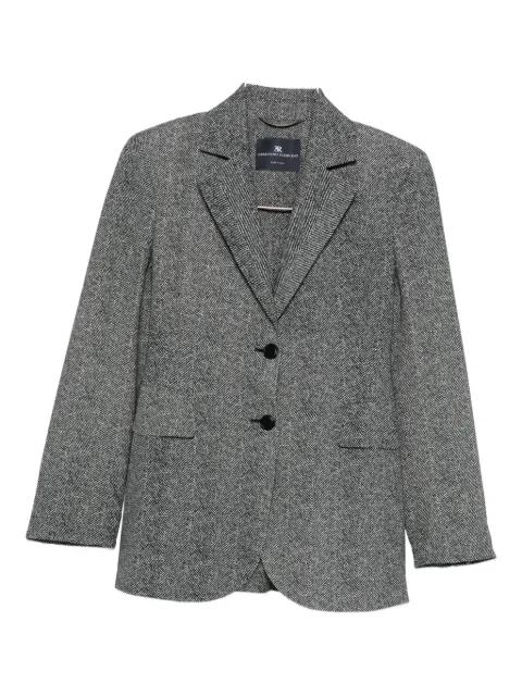herringbone two-button blazer by ERMANNO SCERVINO