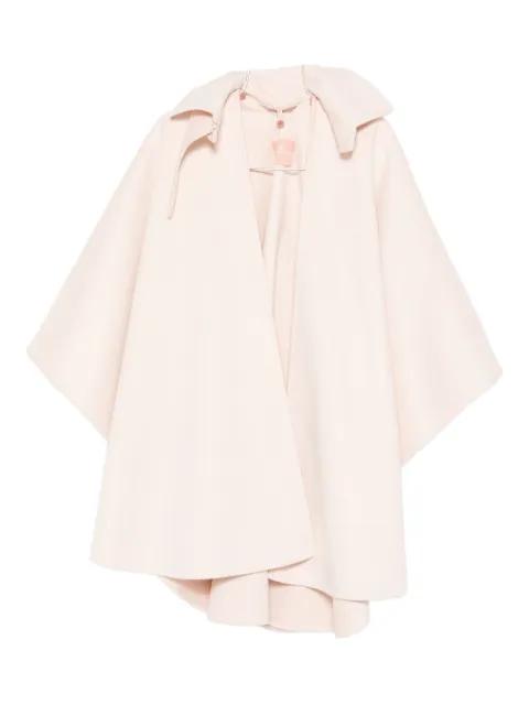 hoodied cape coat by ERMANNO SCERVINO