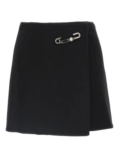 jewel-embellished virgin-wool skirt by ERMANNO SCERVINO