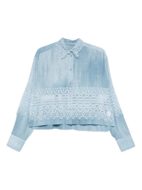 lace collared shirt by ERMANNO SCERVINO
