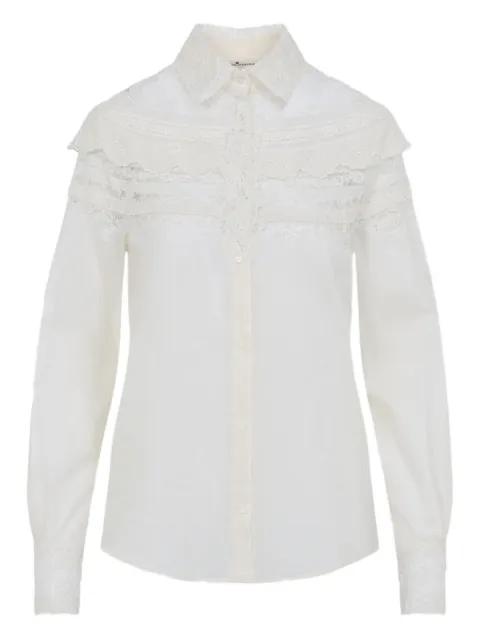 lace-detail buttoned shirt by ERMANNO SCERVINO