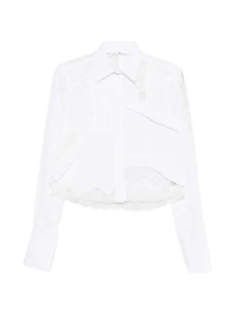 lace-detail ruffled shirt by ERMANNO SCERVINO
