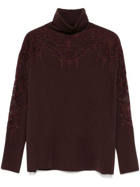lace-detail sweater by ERMANNO SCERVINO