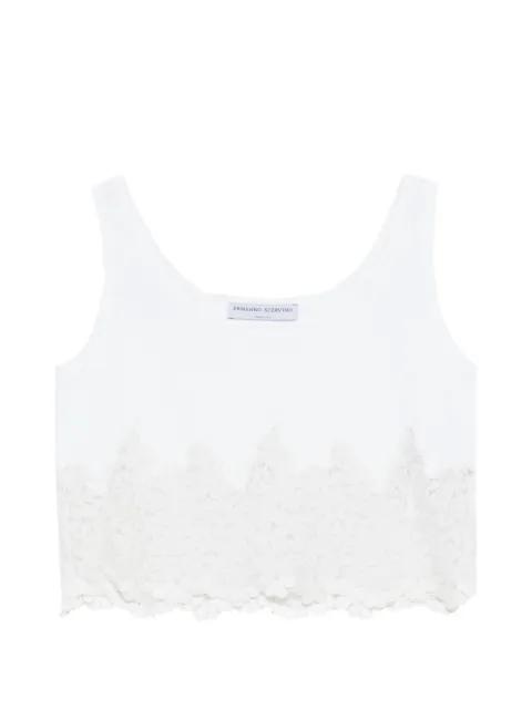 lace-detail  top by ERMANNO SCERVINO