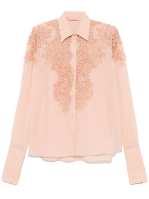 lace-detailed shirt by ERMANNO SCERVINO