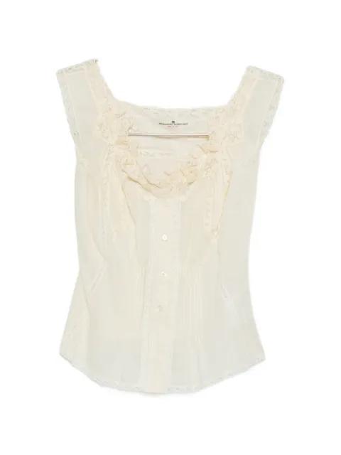 lace embellished shirt by ERMANNO SCERVINO