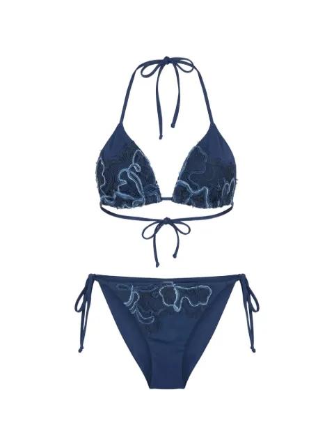 lace-embroidered bikini by ERMANNO SCERVINO